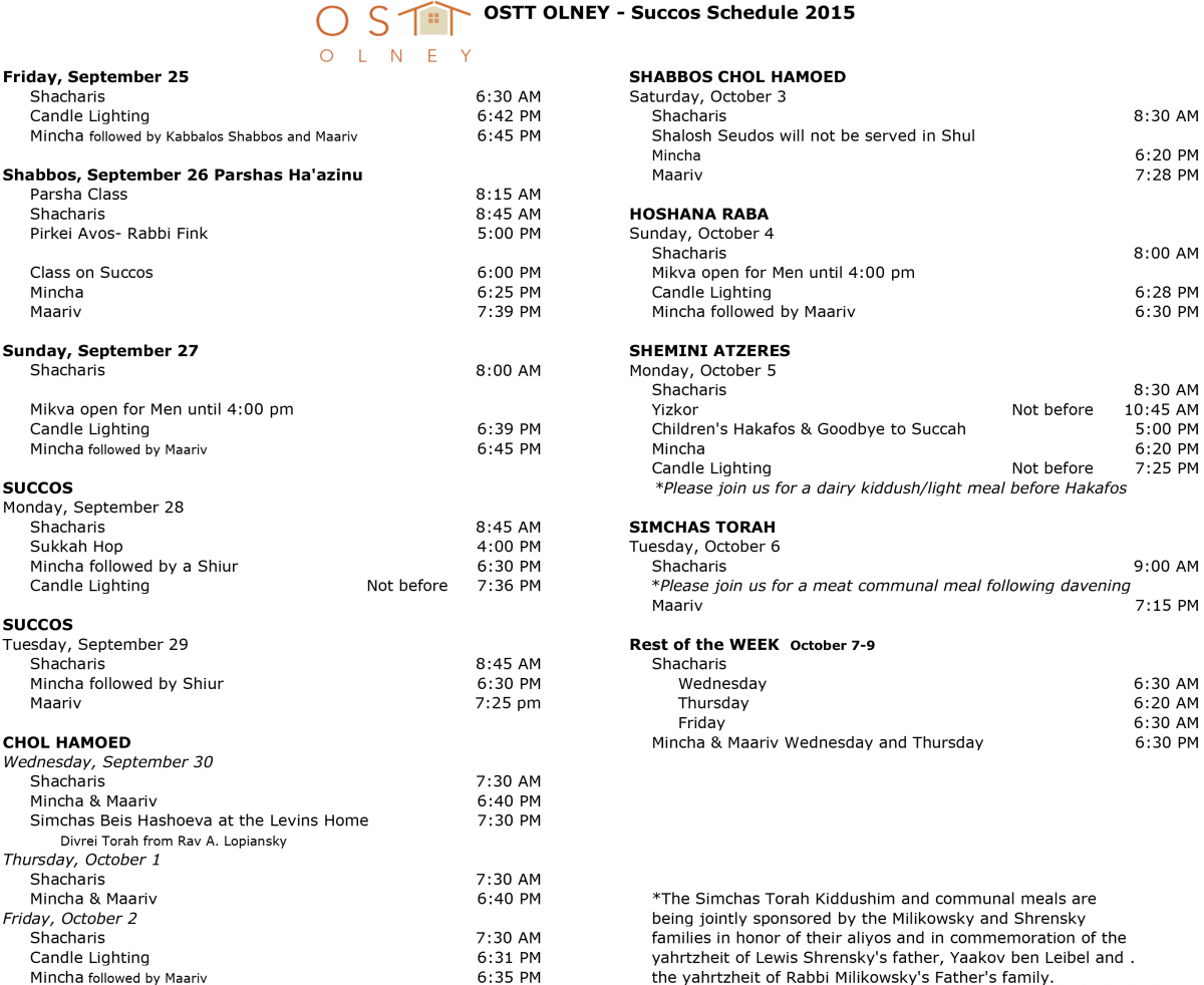 ostt-succos-schedule-2015-ostt-olney