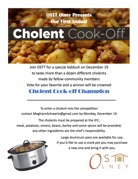 OSTT Cholent Cook Off